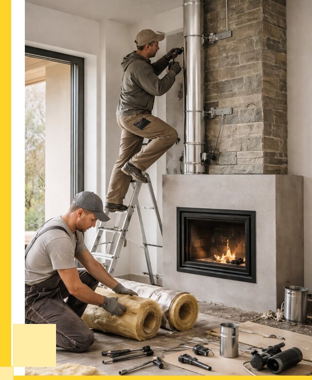 Монтаж дымоходов для каминов в Ишиме от 15590 р. ЭриданШм