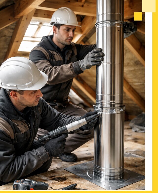 Монтаж дымоходов для каминов в Ишиме с гарантией качества