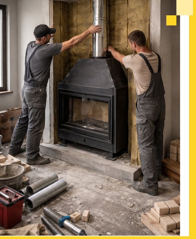 Изготовление и монтаж закрытых каминов в Ишиме под ключ