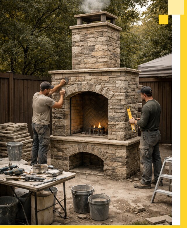 Проектирование и установка уличных каминов в Ишиме