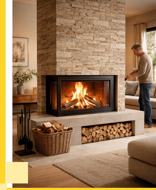 Дровяной камин под ключ в Ишиме от 207860 р. | ЭриданШм