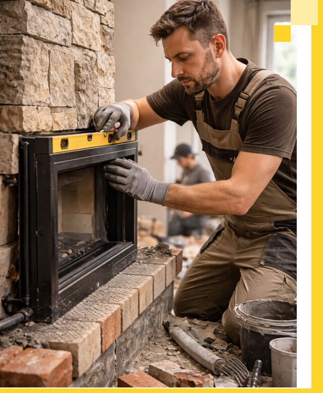 Дровяные камины под ключ в Ишиме: монтаж, обустройство