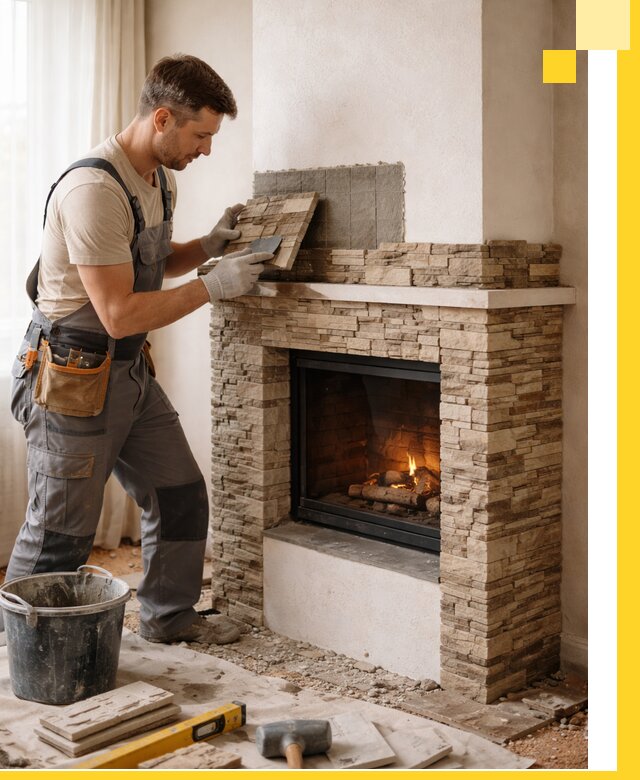 Изготовление и монтаж каминов для дома под ключ в Ишиме