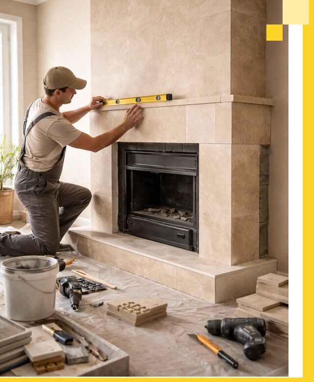 Установка и монтаж каминов в частном доме под ключ в Ишиме