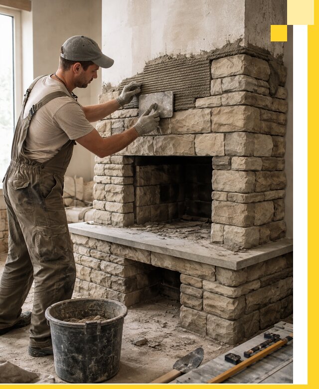 Строительство каминов под ключ в Ишиме от проектирования до монтажа