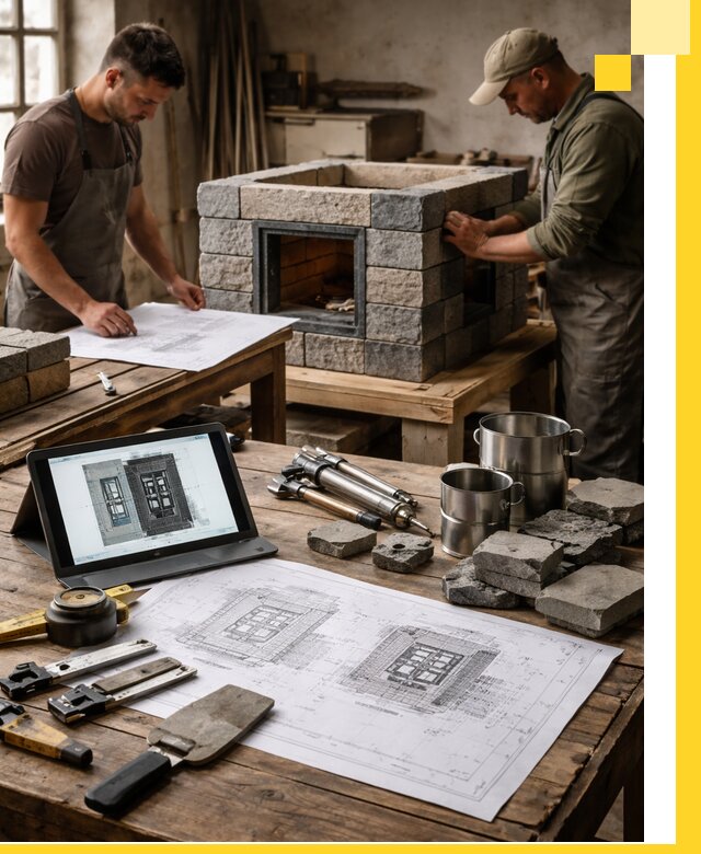 Разработка проектов печей с согласованием и монтажом в Ишиме