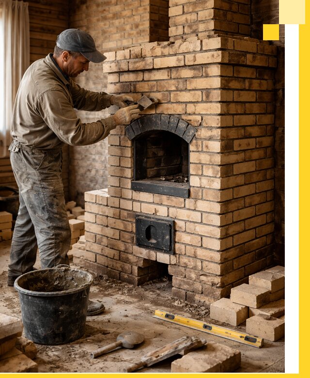 Кирпичные печи под ключ в Ишиме: проектирование и кладка