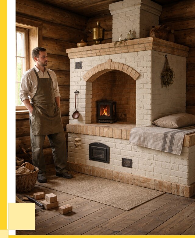 Русские печи с лежанкой под ключ в Ишиме от 155895 р. ЭриданШм