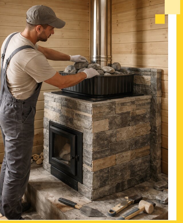 Печи для парной в Ишиме, производство, монтаж и обслуживание