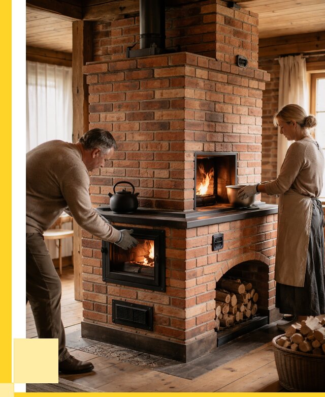 Печи для загородного дома под ключ в Ишиме от 83144 р. | ЭриданШм