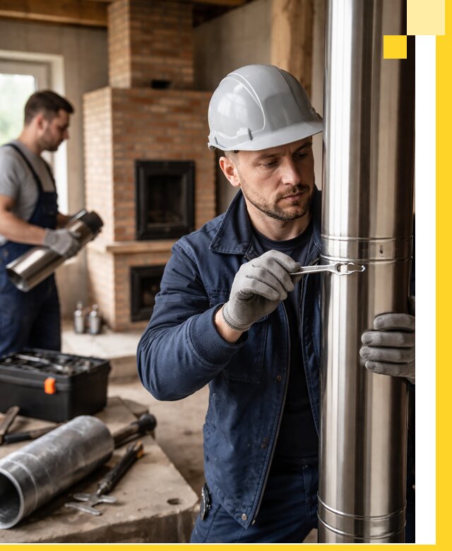 Профессиональный монтаж дымоходов для печей в Ишиме