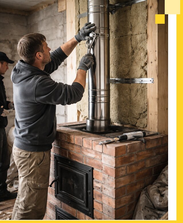 Изготовление и монтаж печей и дымоходов под ключ в Ишиме