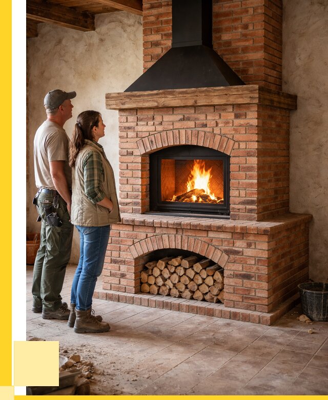 Печи камины из кирпича в Ишиме от 124716 р. | ЭриданШм