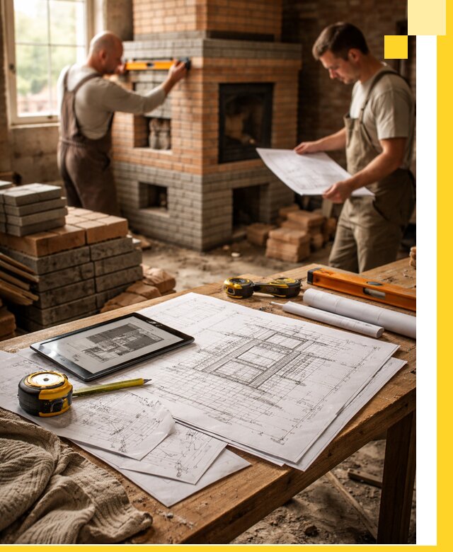 Проекты печей и каминов с индивидуальным дизайном в Ишиме