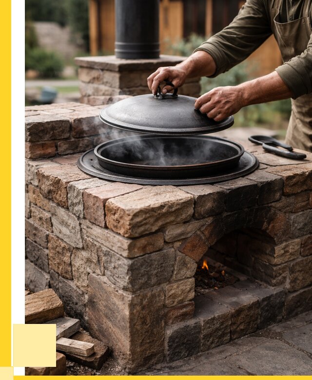 Печи для казана в Ишиме по цене от 18707 р. | ЭриданШм