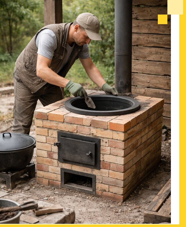 Изготовление и установка печей для казана в Ишиме под ключ