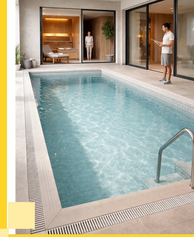 Отделка бассейна пленкой ПВХ в Ишиме от 3638 р. - ЭриданШм