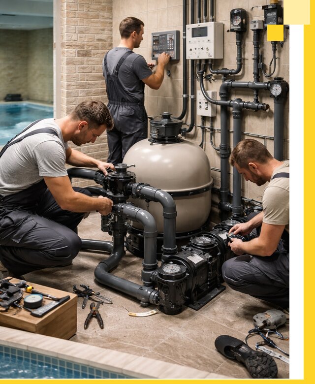 Комплексное оборудование для бассейнов под ключ в Ишиме