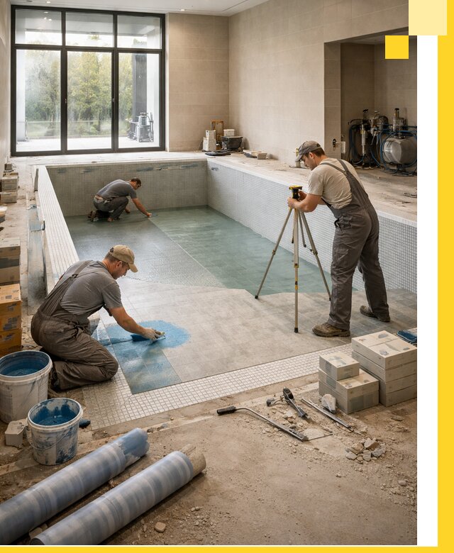 Проект и строительство закрытых бассейнов в Ишиме под ключ