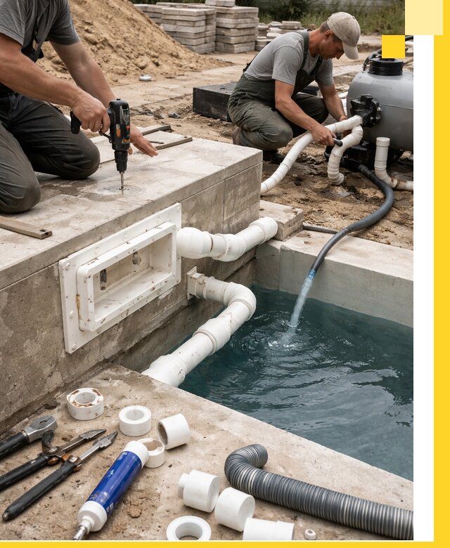 Строительство скиммерных бассейнов под ключ в Ишиме