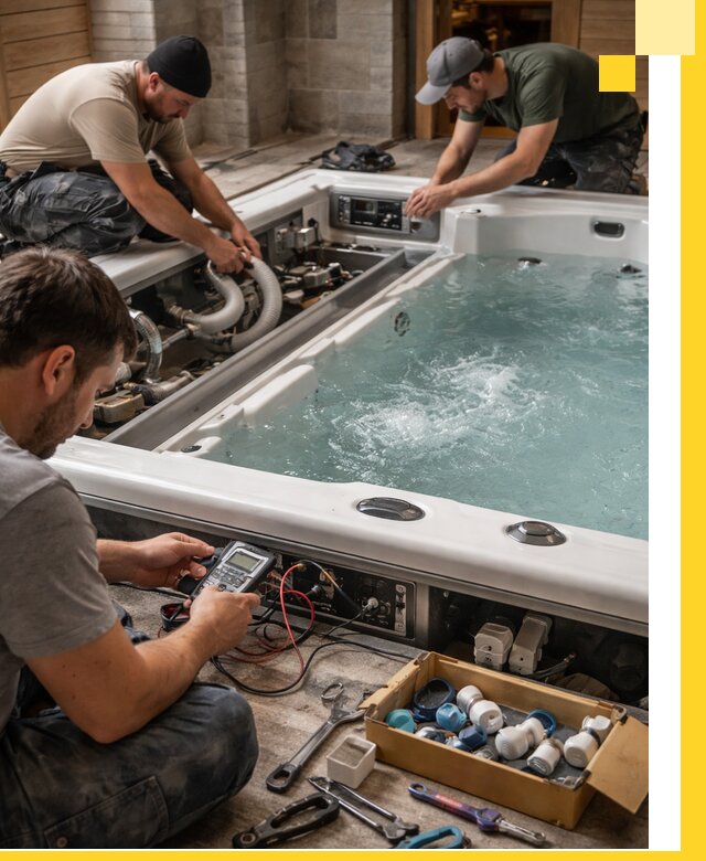 Гидромассажные бассейны под ключ в Ишиме, дизайн и монтаж