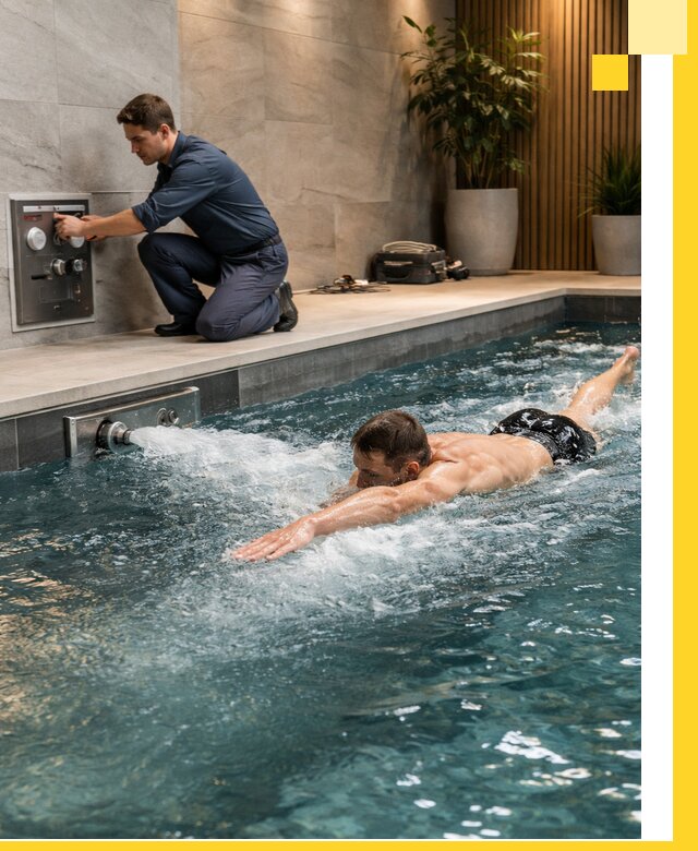 Проектирование и монтаж бассейнов с противотоком в Ишиме