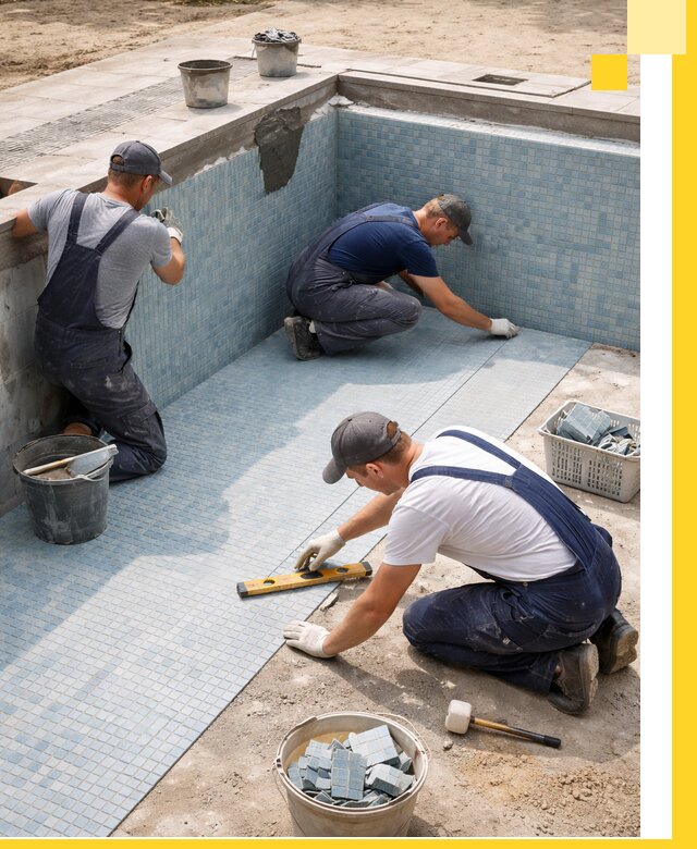 Укладка и установка плитки для бассейнов под ключ в Ишиме