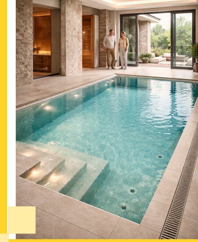 Бассейн во дворе в Ишиме: проект, отделка от 1247160 р. | ЭриданШм