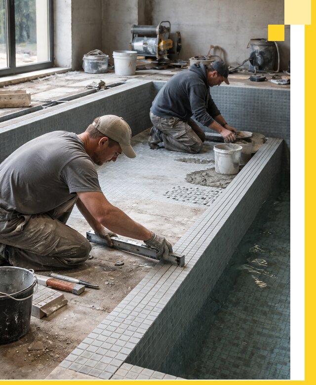 Строительство бассейна в частном доме в Ишиме под ключ