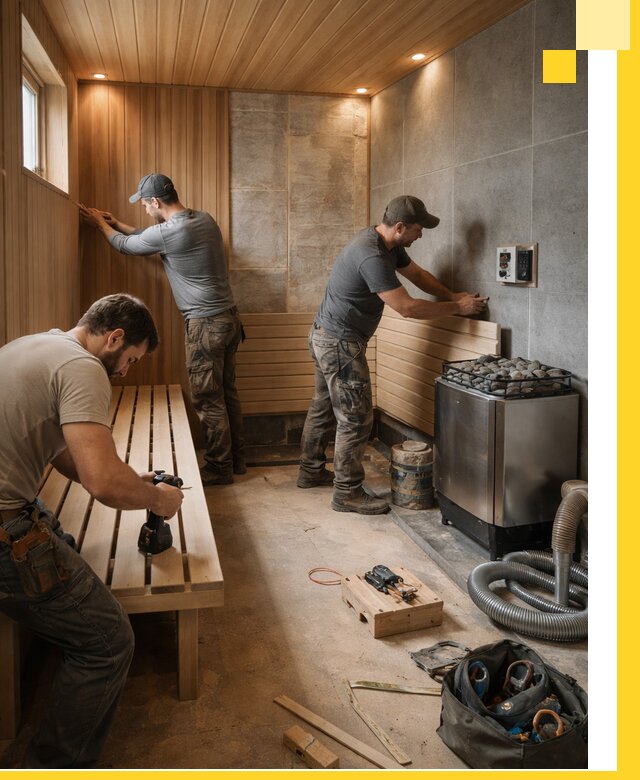 Сауны под ключ в Ишиме, проектирование, строительство, отделка
