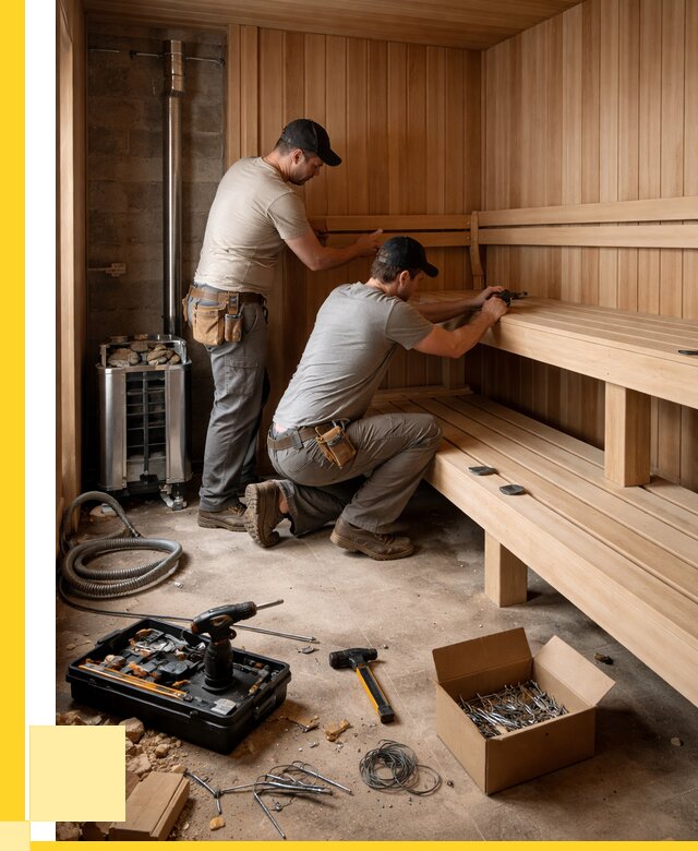 Монтаж саун под ключ в Ишиме от 124716 р. | ЭриданШм
