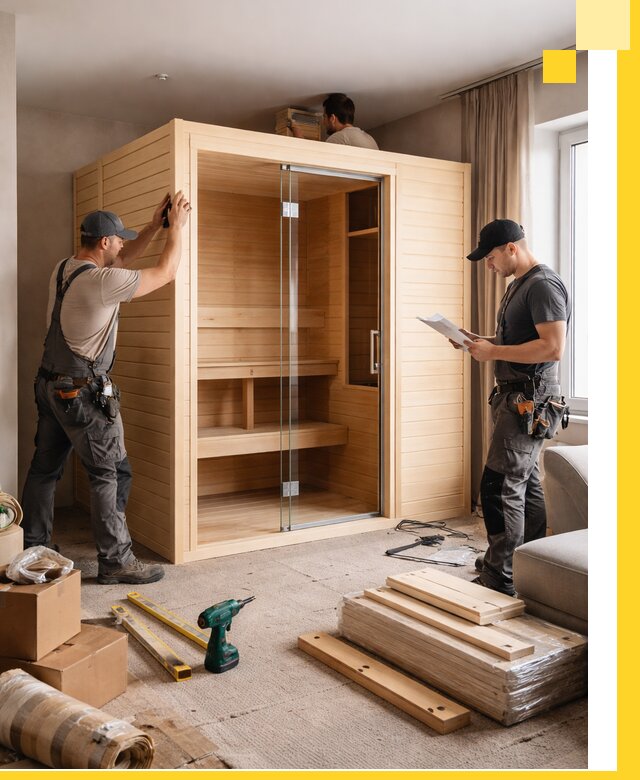 Установка и благоустройство саун в квартире в Ишиме