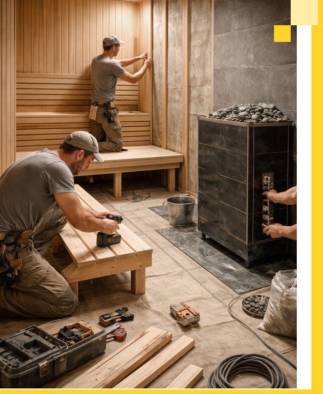 Дизайн и строительство интерьерных саун под ключ в Ишиме
