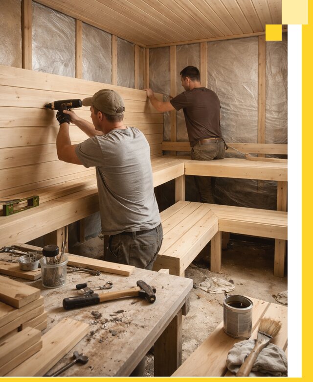 Профессиональная отделка бань и саун под ключ в Ишиме