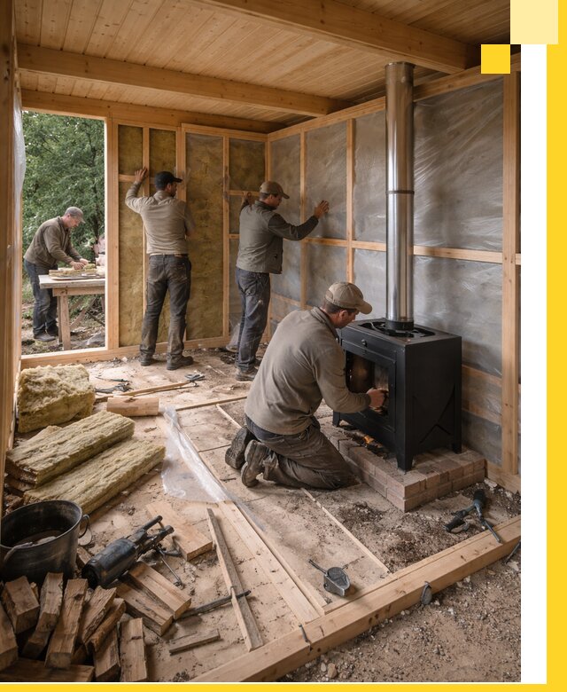 Профессиональный монтаж бань под ключ в Ишиме для дома