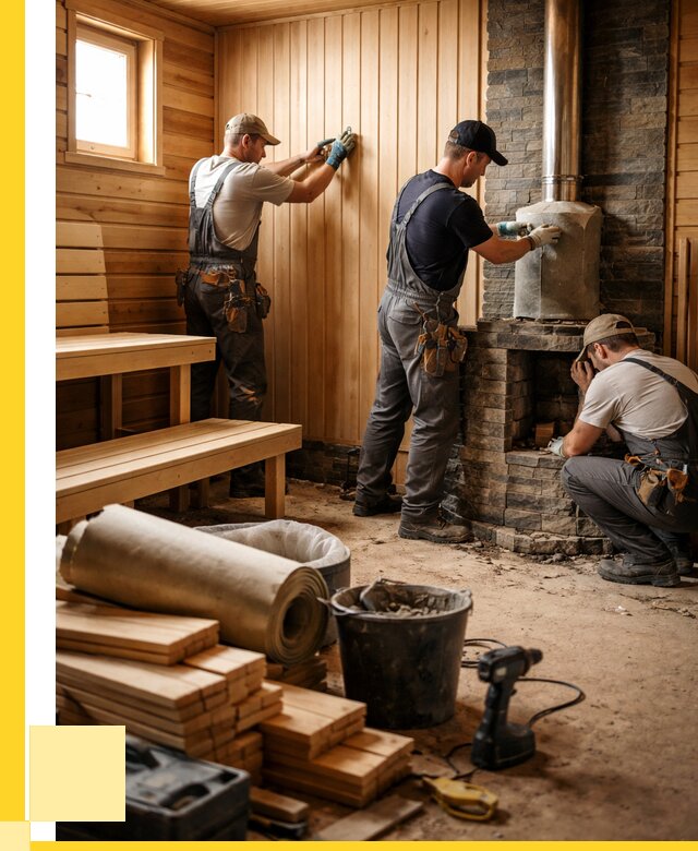 Ремонт бань под ключ в Ишиме от 46769 р. | ЭриданШм