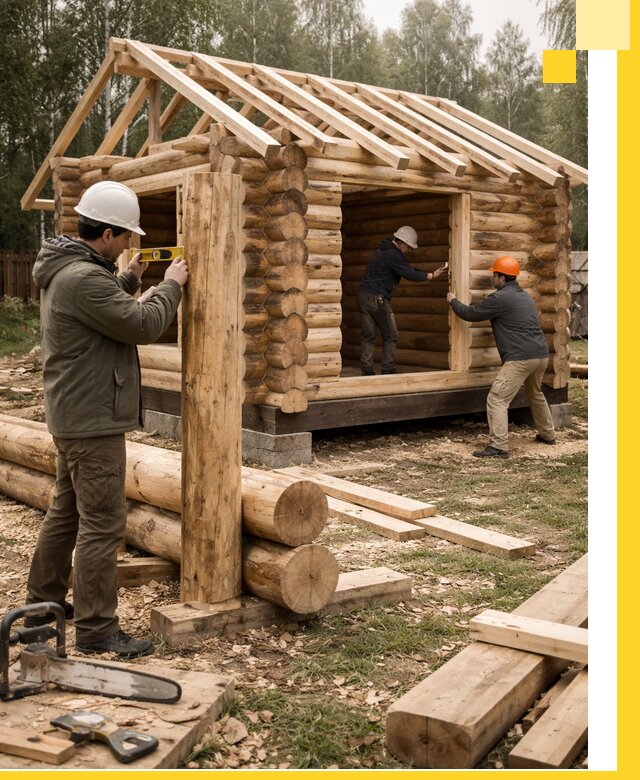 Строительство бань для дачи под ключ в Ишиме с доставкой и монтажом