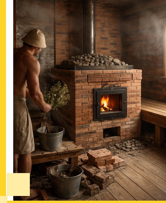 Кирпичные банные печи в Ишиме от 93537 р. | ЭриданШм