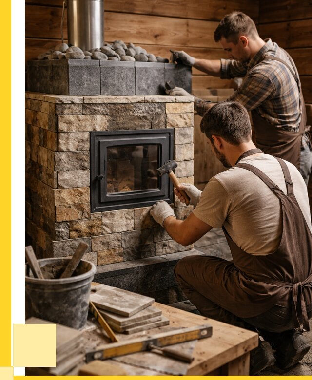 Облицовка банной печи в Ишиме от 15590 р. | ЭриданШм