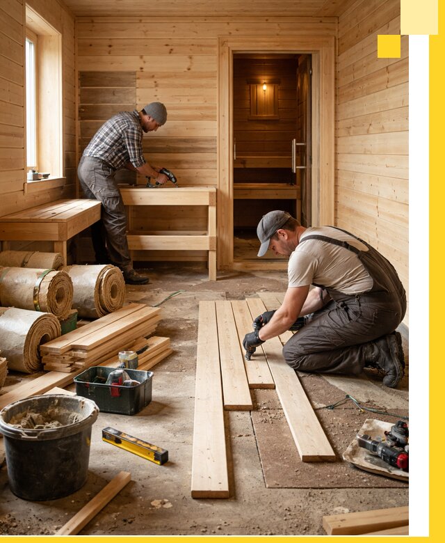 Индивидуальный проект бани с комнатой отдыха под ключ в Ишиме