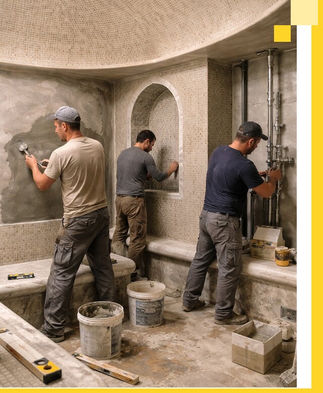 Профессиональный монтаж хамамов под ключ в Ишиме с гарантией