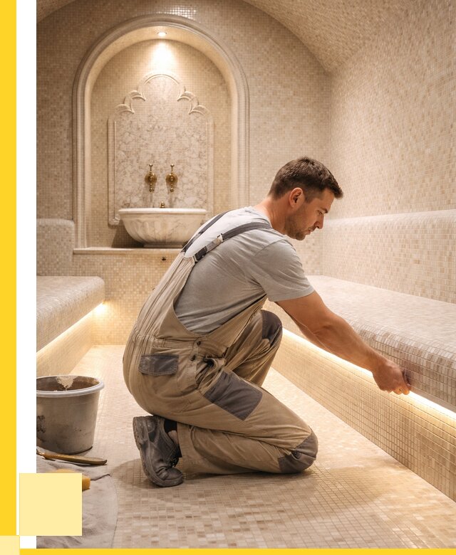 Отделка хамамов под ключ в Ишиме от 5716 р. | ЭриданШм