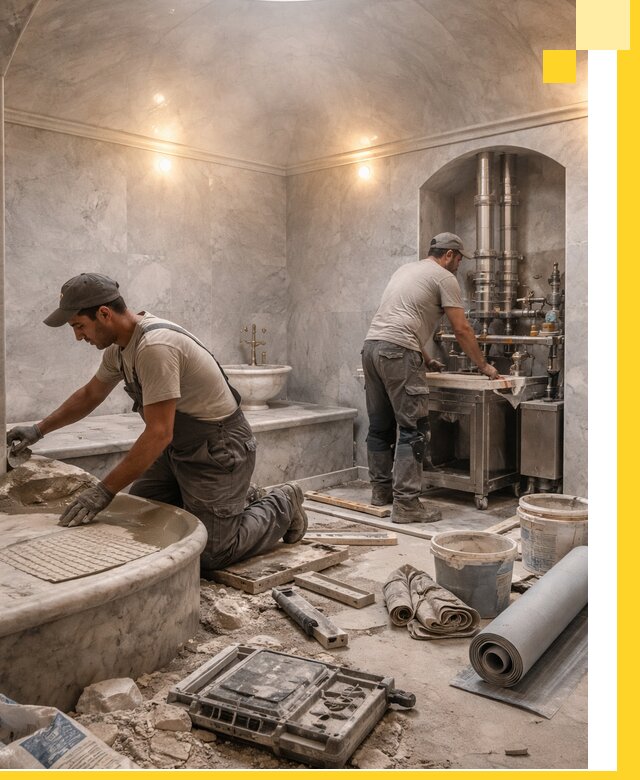 Строительство турецких бань хаммам под ключ в Ишиме