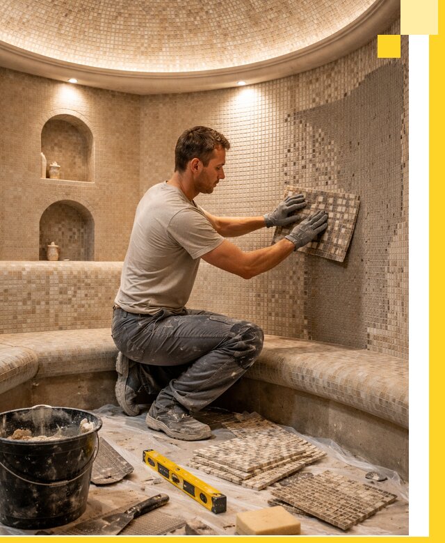 Устройство и монтаж домашнего хамама под ключ в Ишиме