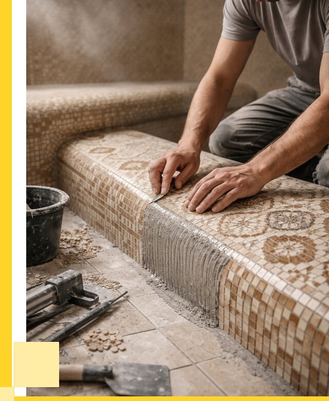 Плитка для хамама под ключ в Ишиме от 3638 р. | ЭриданШм