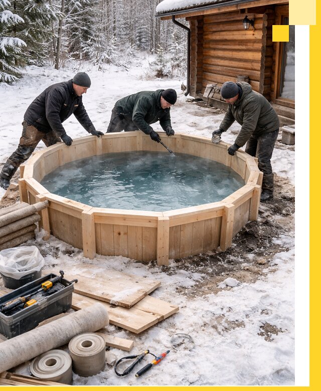 Изготовление и установка ледяных купелей под ключ в Ишиме